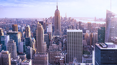 A view of a city skyline